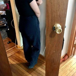 Pinstriped Wide Legged Pants